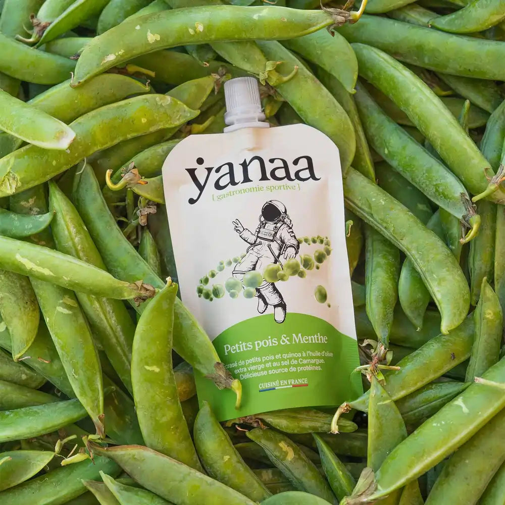 Sachet Yanaa Petits pois &amp; Menthe parmi des pois frais France