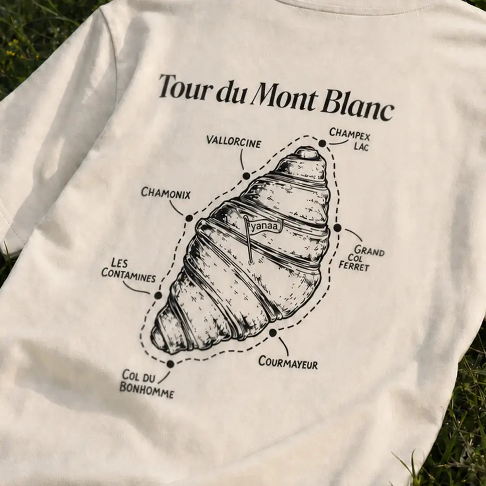 Tour du Mont Blanc Croissant T-Shirt